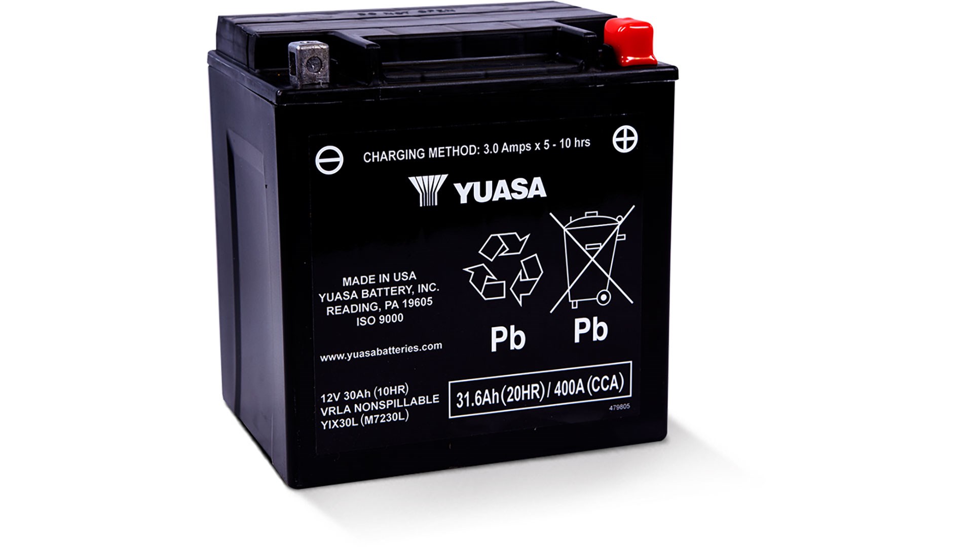 Yuasa YIX30L-PW AGM 12V 30Ah 
