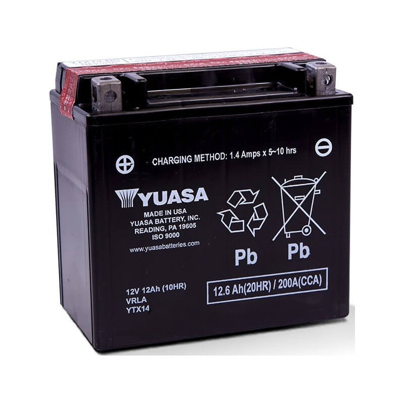 Yuasa YTX14 Ters Terminal AGM 12V 12Ah 