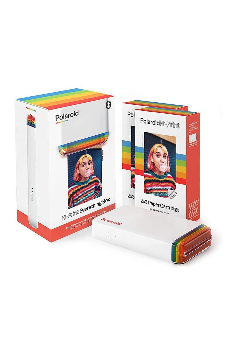 Polaroid Hi-print 2×3 Beyaz Taşınabilir Bluetooth Foto Yazıcısı Everything Box ( 40'lı film dahil)