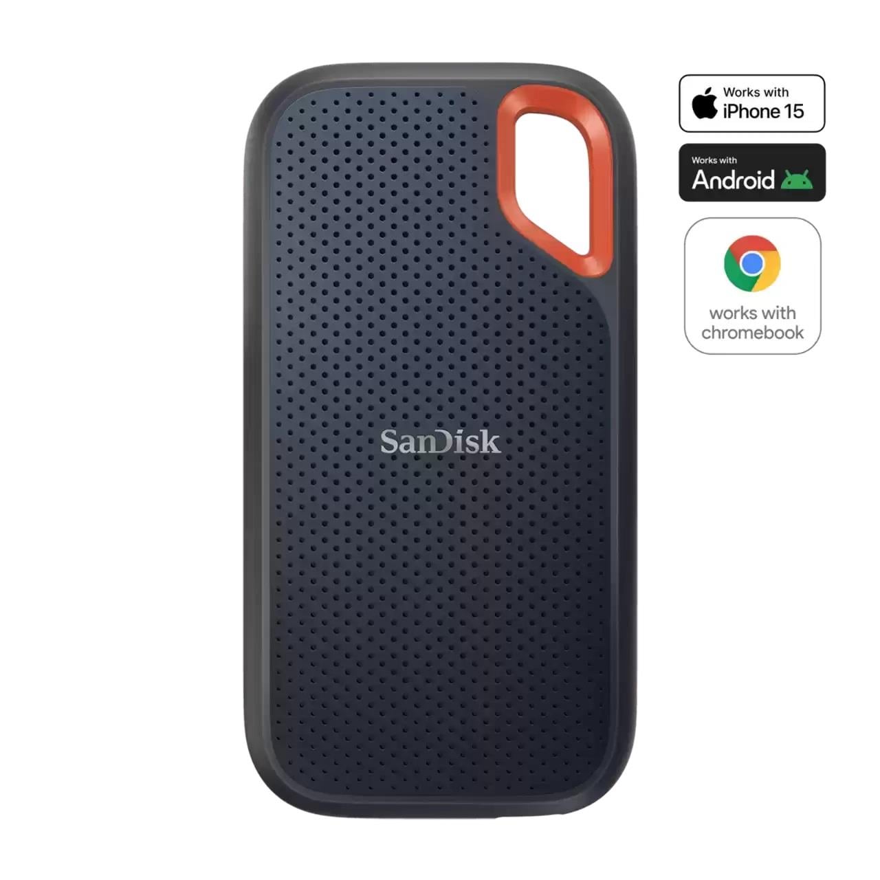 SanDisk Extreme 2TB Portable SSD - up to 1050MB/s Read and 1000MB/s Write Speeds