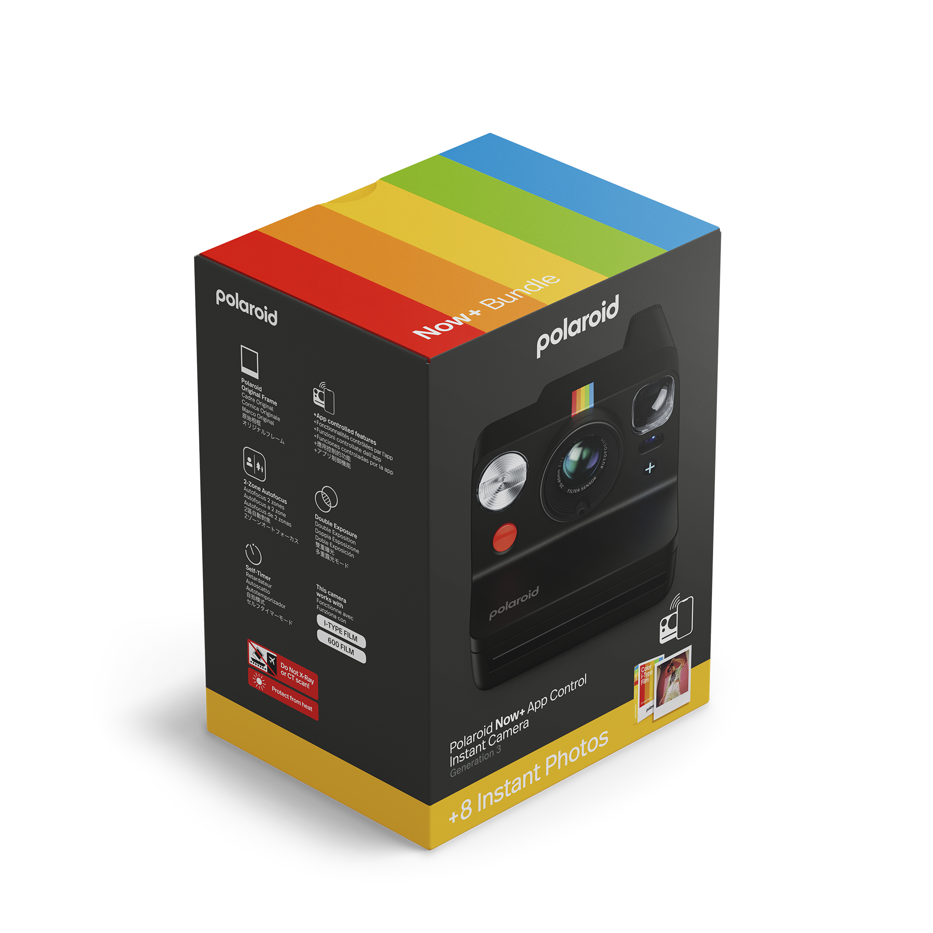 Polaroid Now+ Gen3 Sofortbildkamera Arctic Blue + Film Bundle