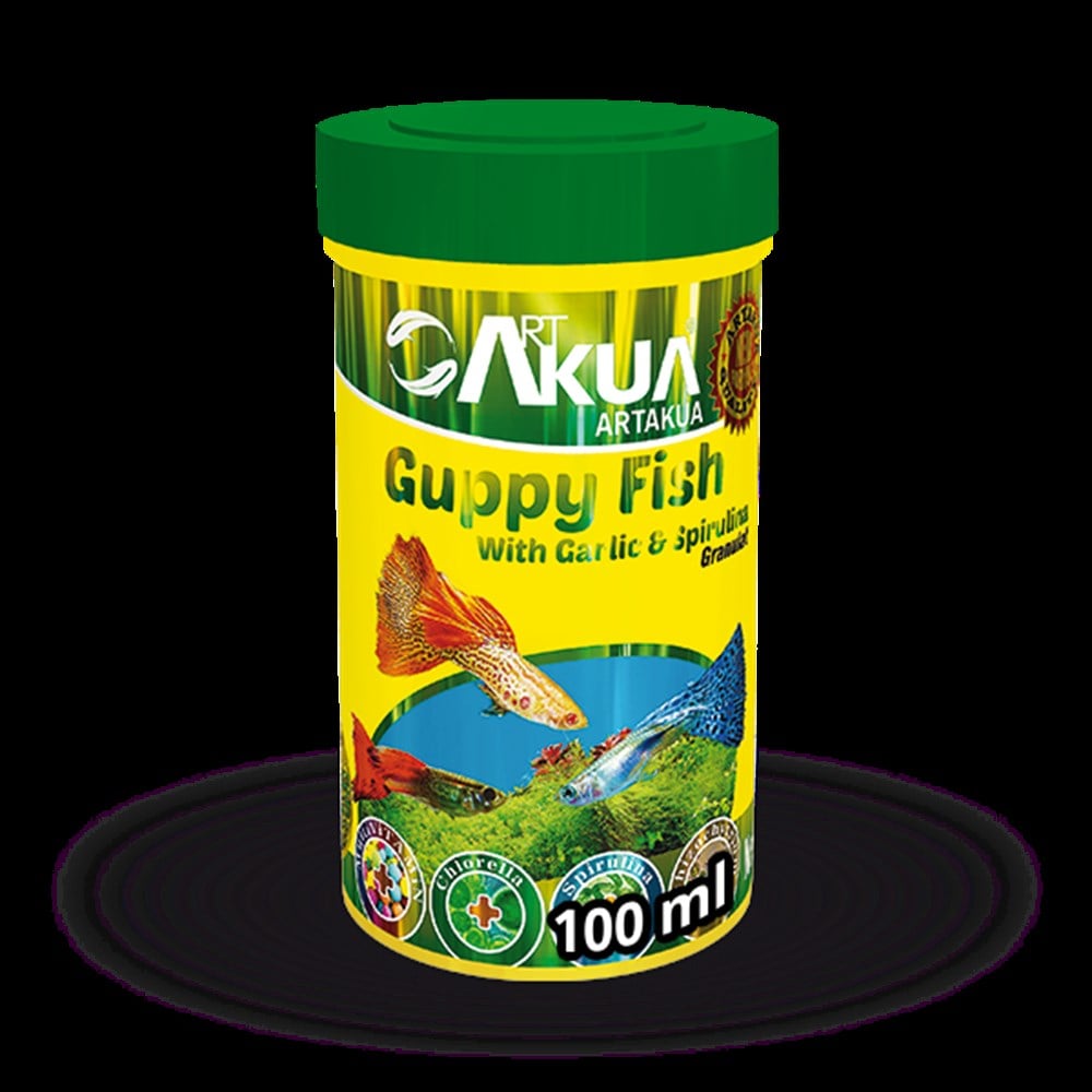 Guppy Fish Spirulina & Garlic 100 ml 40 gr