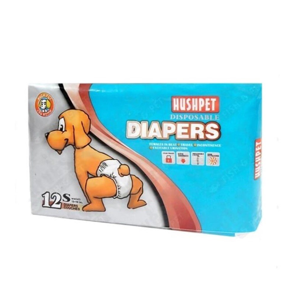 HUSHPET ULTRA EMİCİ KÖPEK KÜLOT ÇİŞ PEDİ S 12Lİ