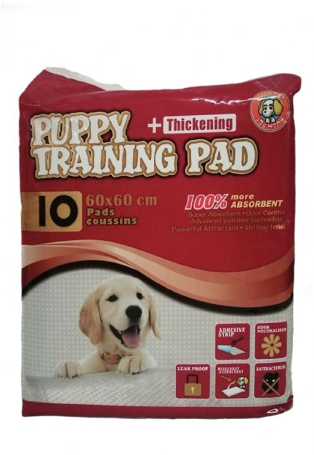 HUSHPET ULTRA EMİCİ YAVRU KÖPEK ÇİŞ EĞİTİM PEDİ 60X60CM 10LU
