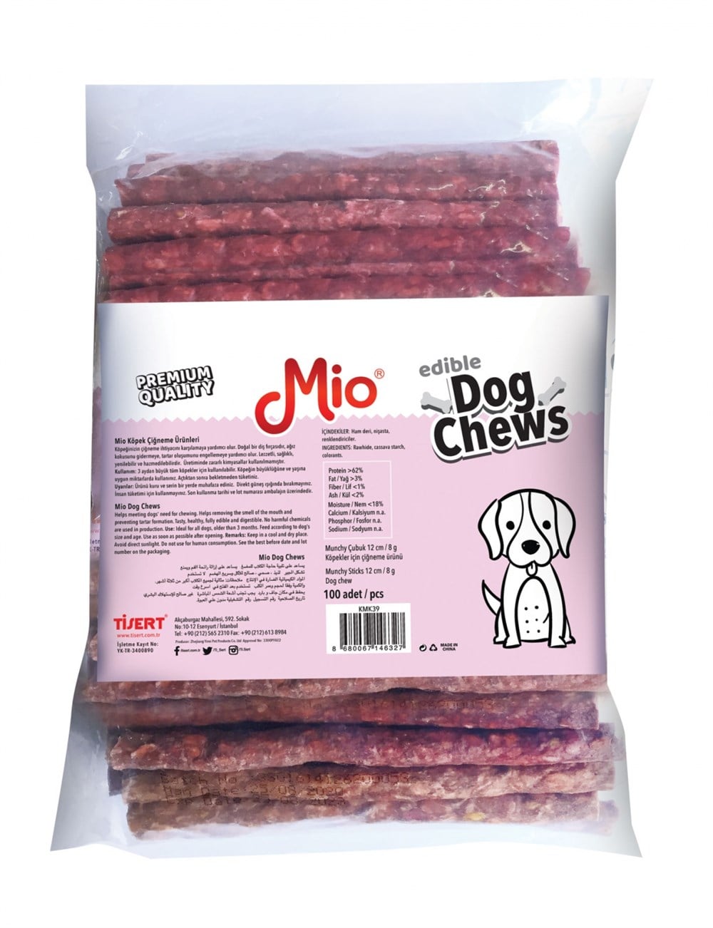 Mio Munchy Çubuk 12 cm - 8 g 100'lü