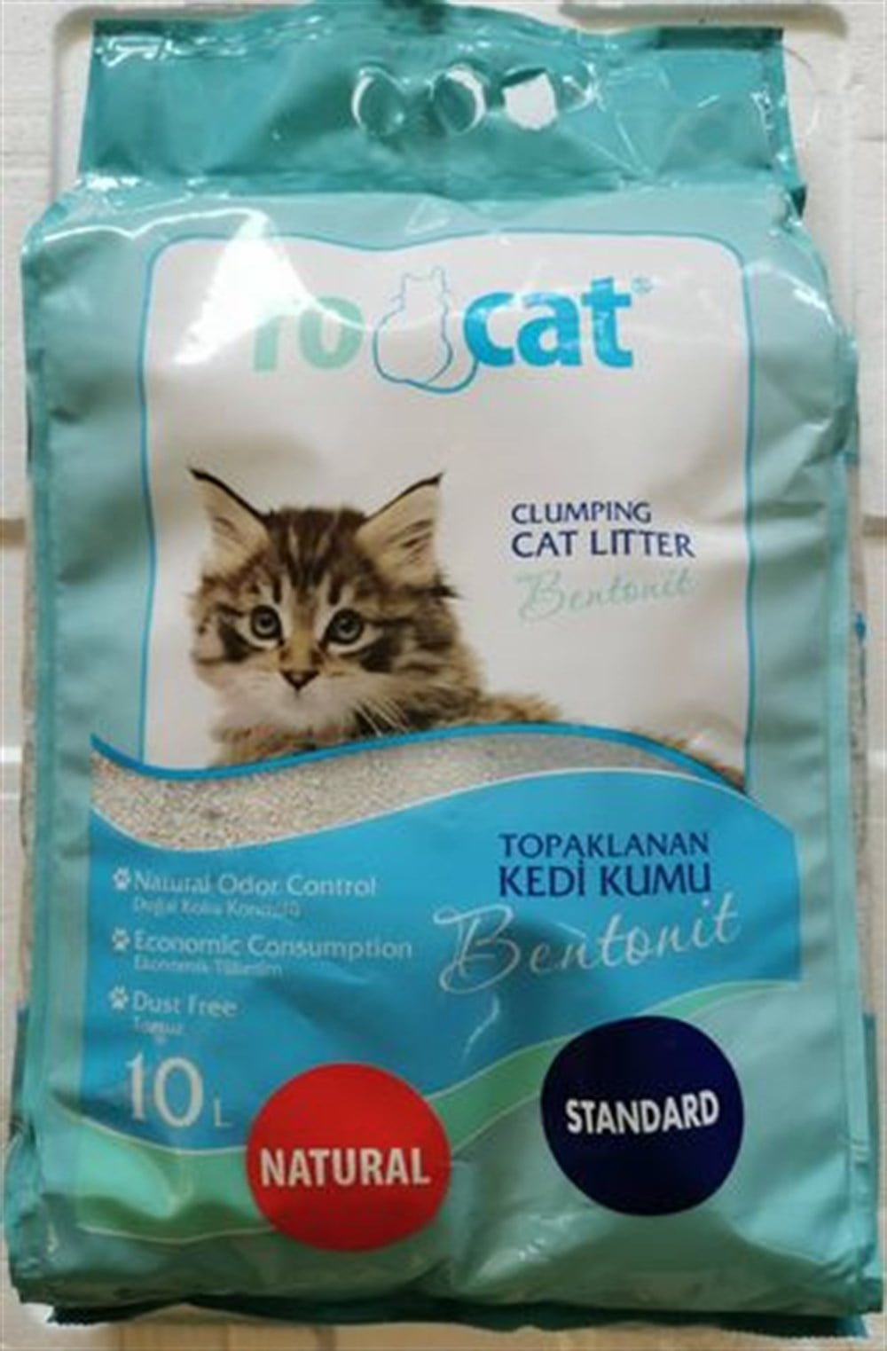 Ro Cat Bentonit Kokusuz İnce Taneli 10 lt Kedi Kumu
