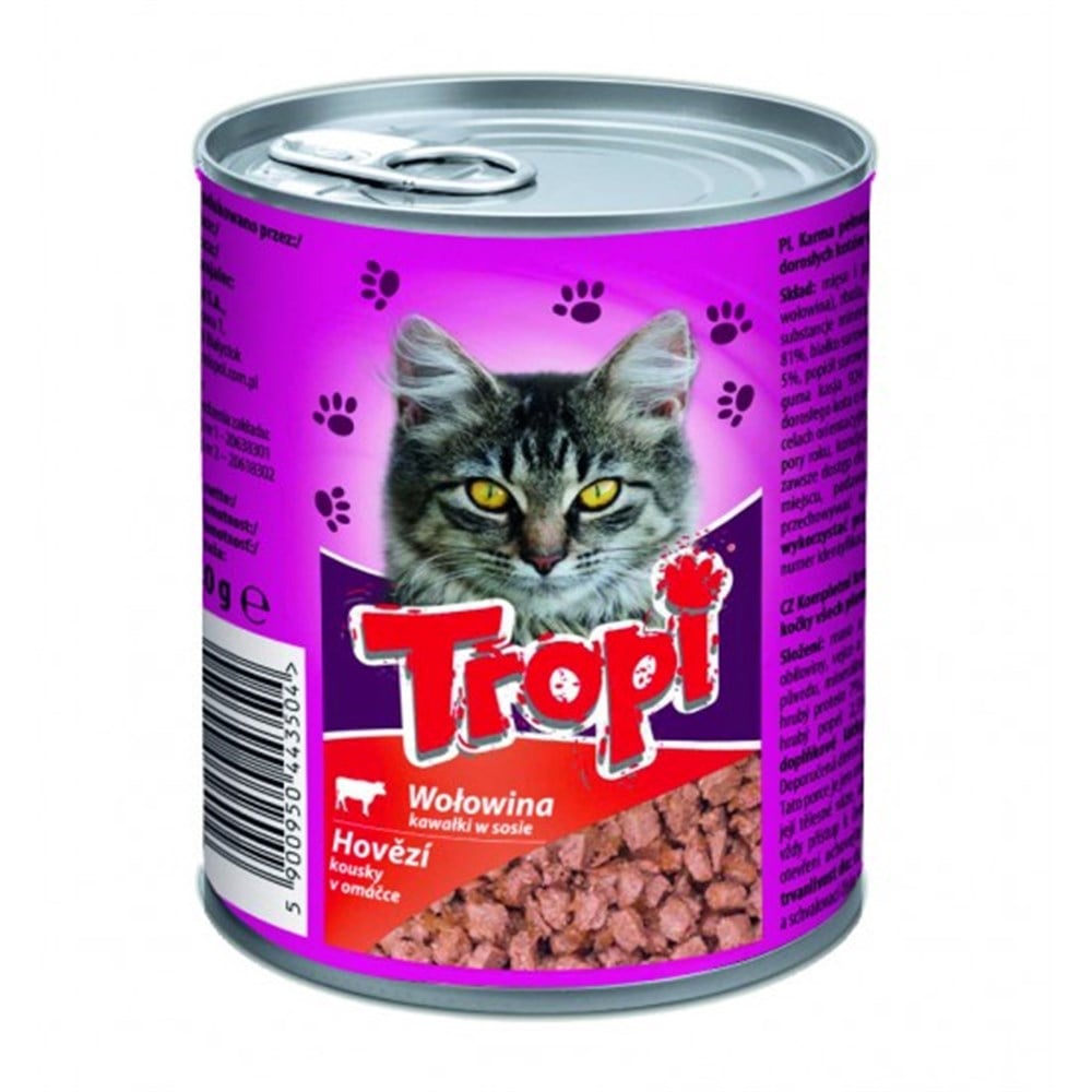 Tropi Cat 850 gr.beef