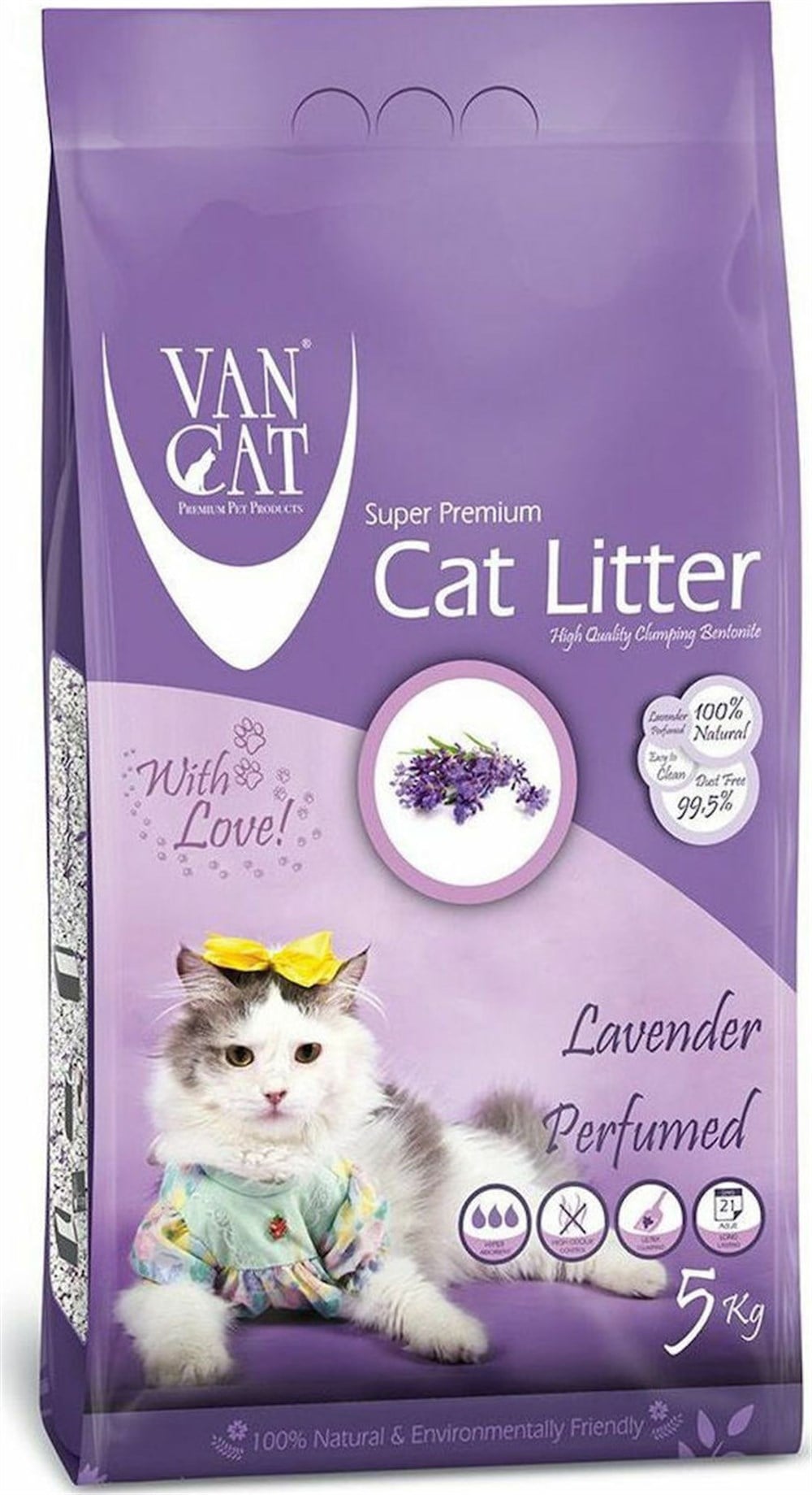 Vancat Lavander 5 kg Kedi Kumu