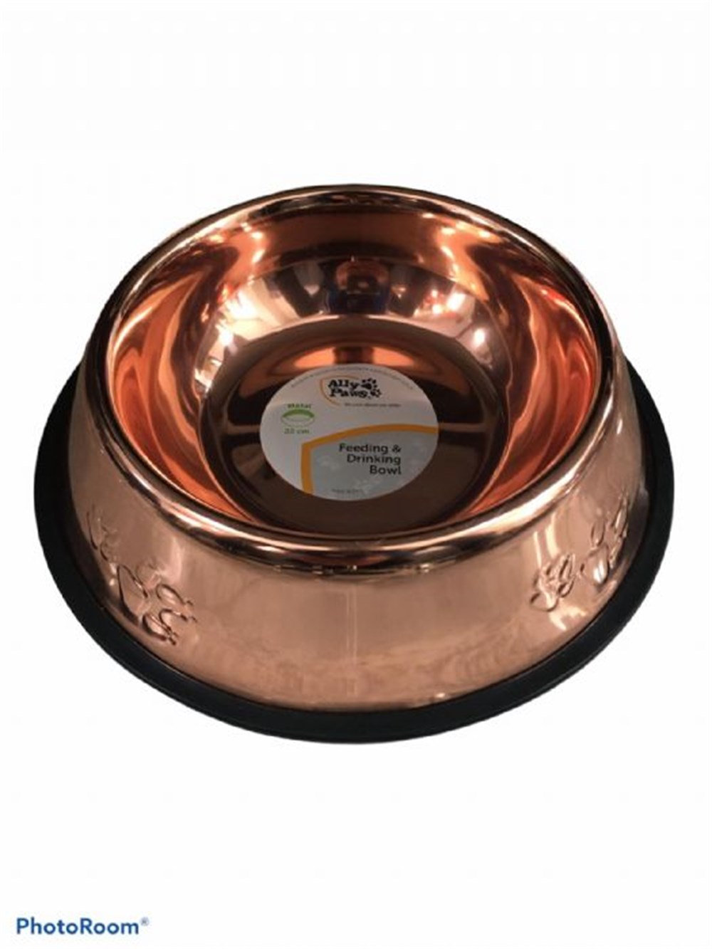 13828-30 Çelik Mama Kabı Bakır Renkli 18cm