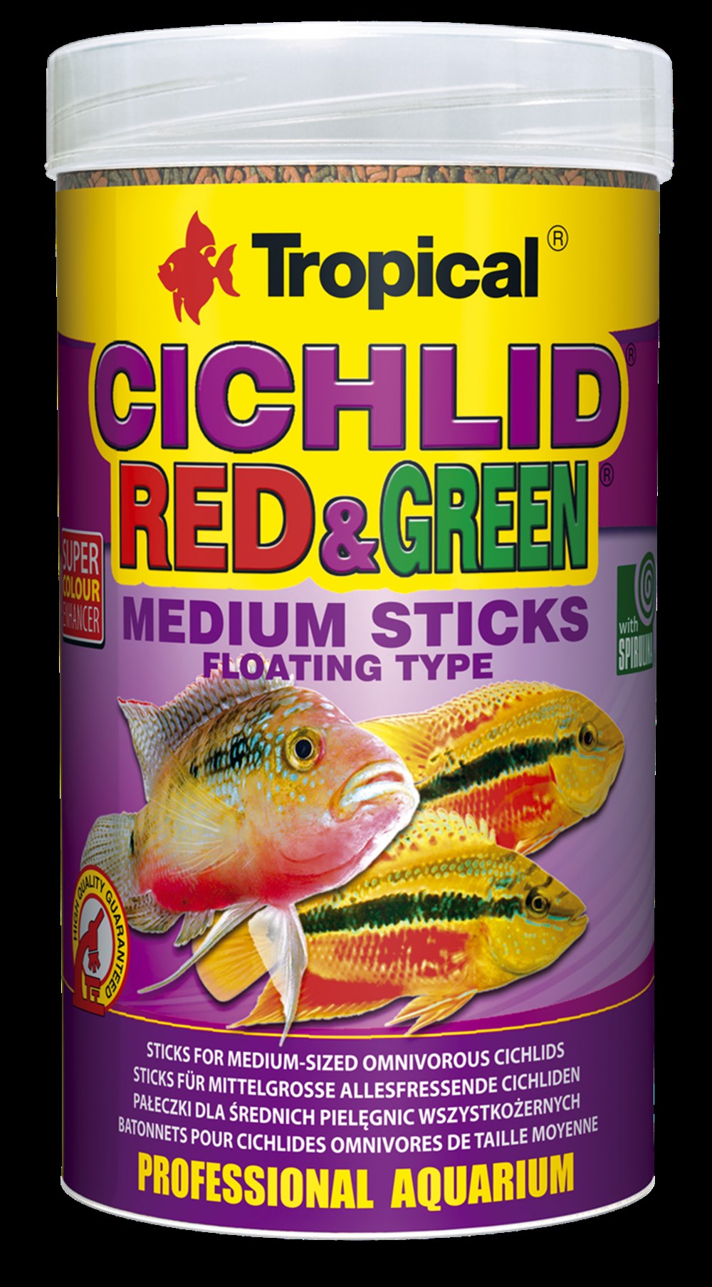 Cichlid Red & Green Medium Sticks 250 ml 90 gr