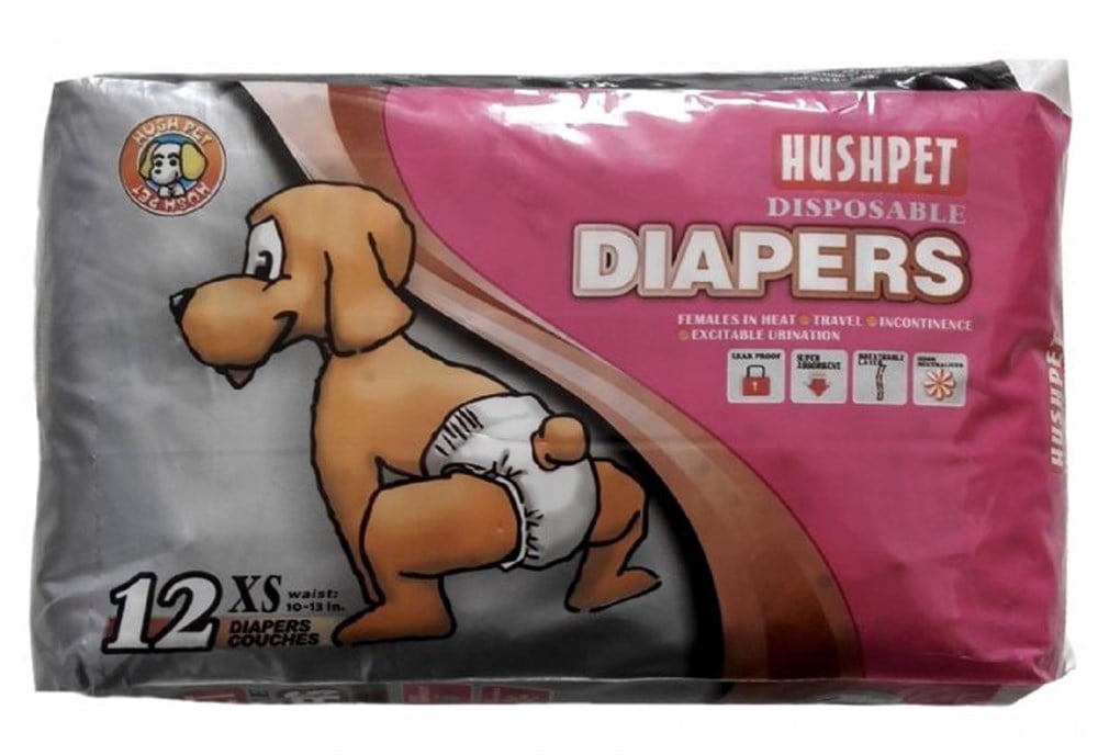 HUSHPET ULTRA EMİCİ KÖPEK KÜLOT ÇİŞ PEDİ XS 12Lİ