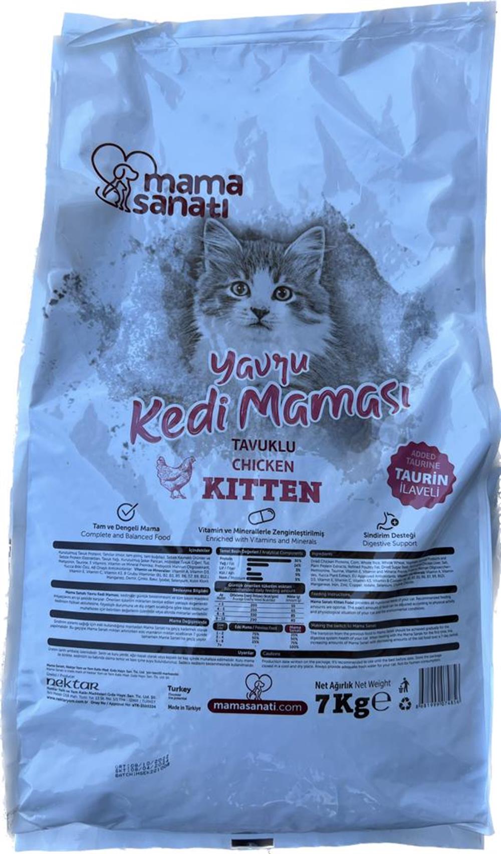 Mamasanatı Kitten With Chicken 7KG