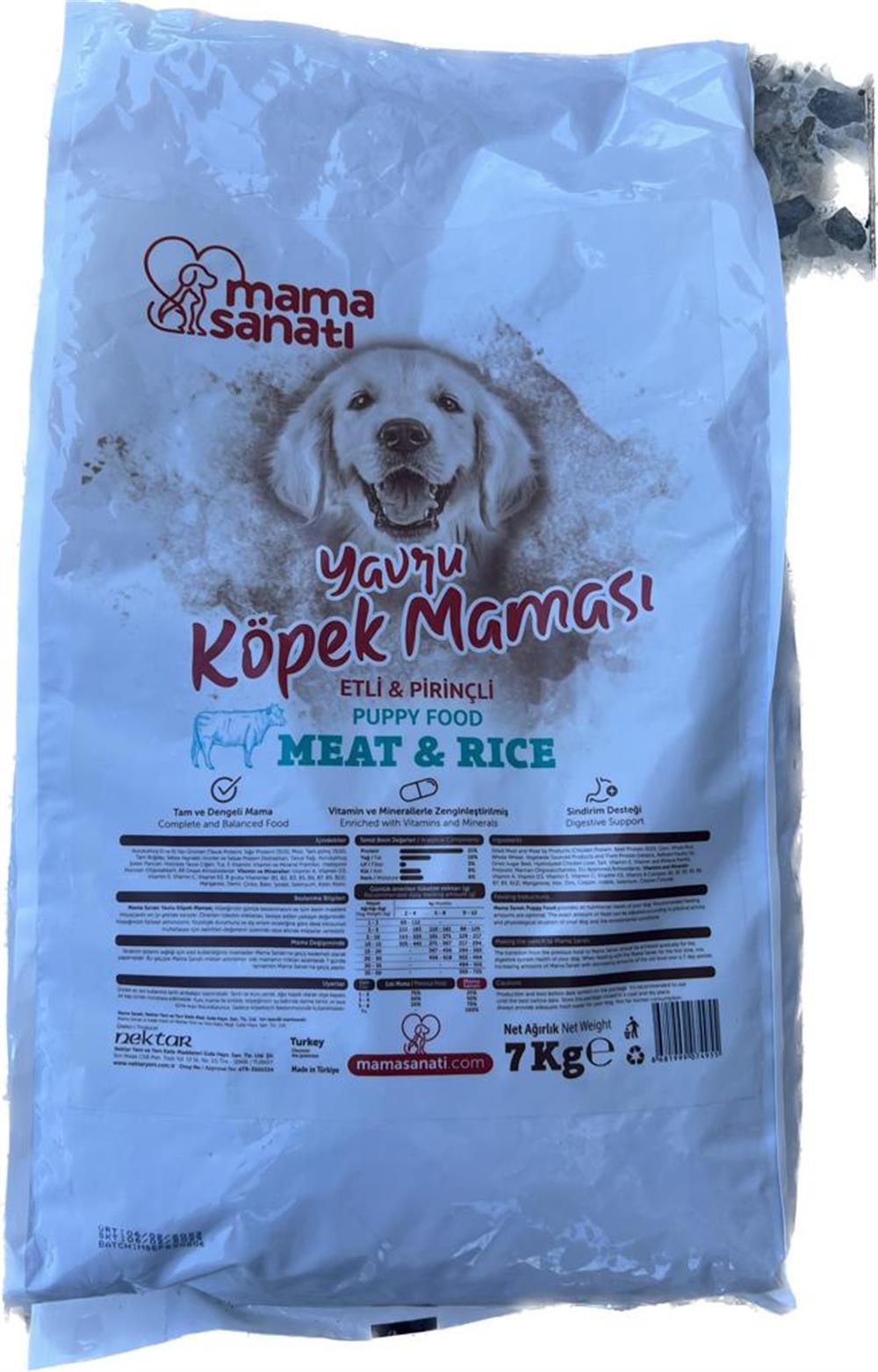 Mamasanatı Puppy With Meat&Rice 7KG