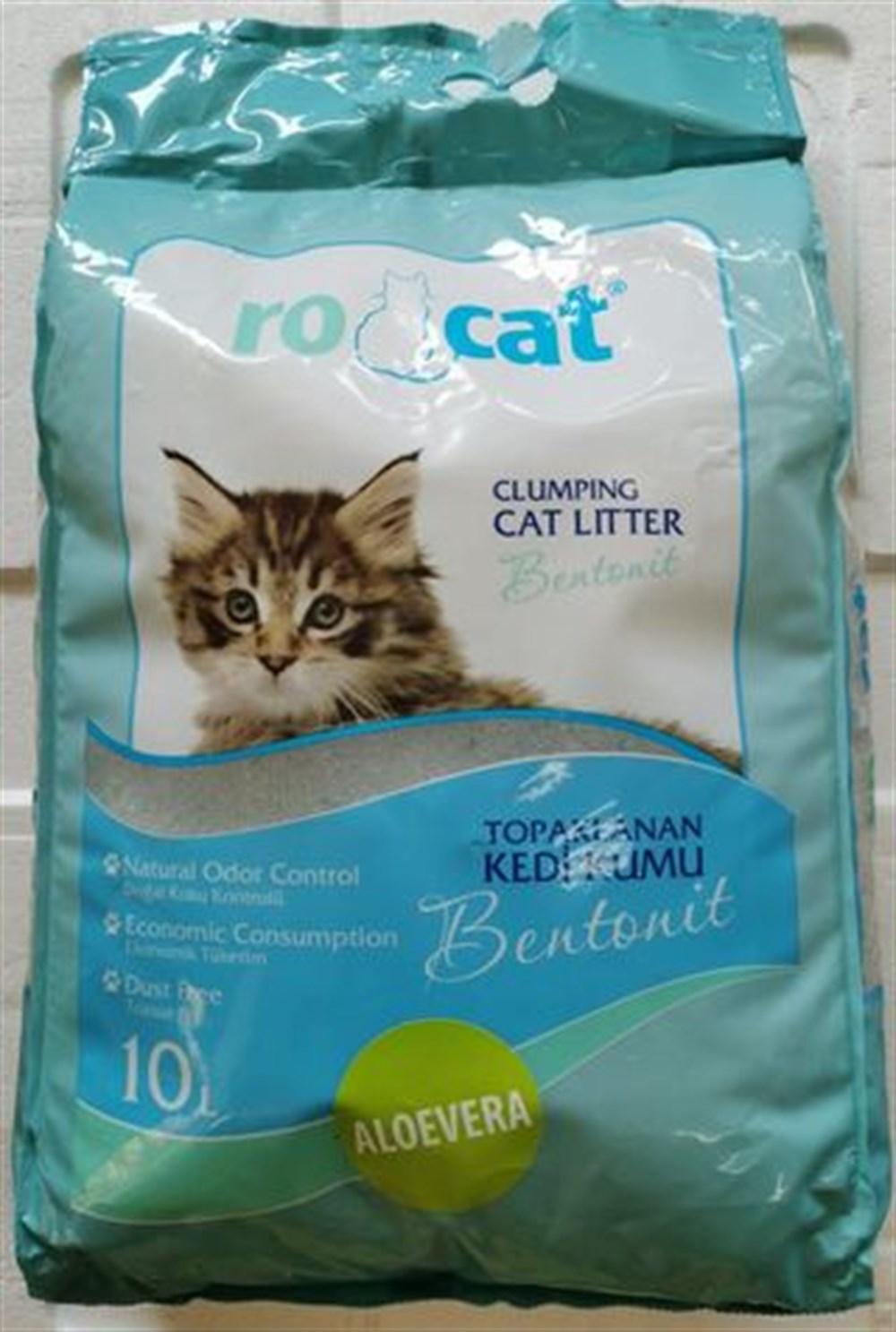 Ro Cat Bentonit Cam Kokulu İnce Taneli 10 lt Kedi Kumu