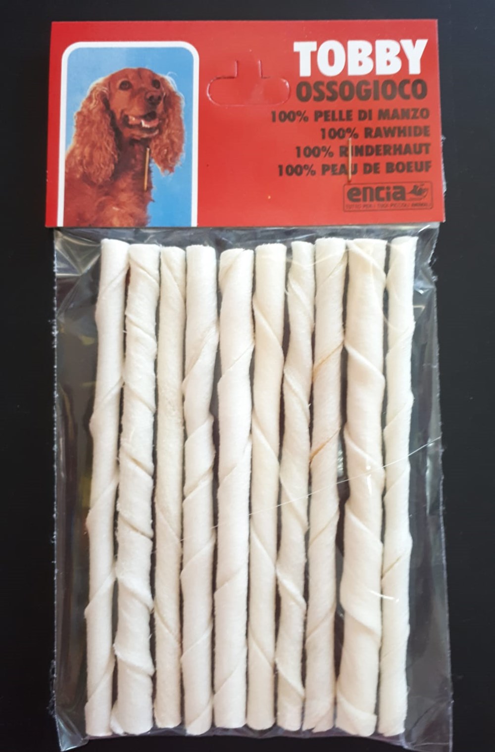 Tobi Beyaz Burgu Çubuk 12 cm - 5 gr 10'lu
