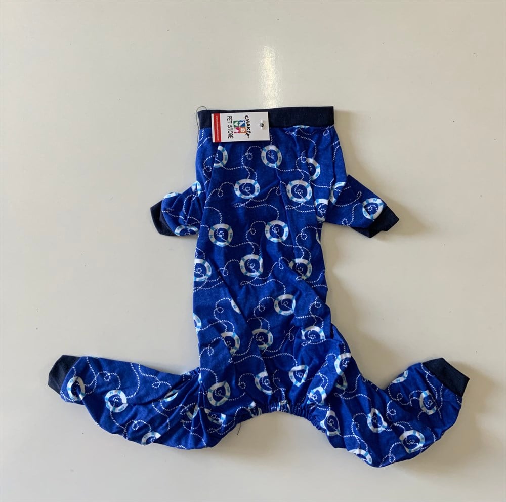 Tulum Yazlık Mavi Desenli XS/S/M/L/XL/XXL