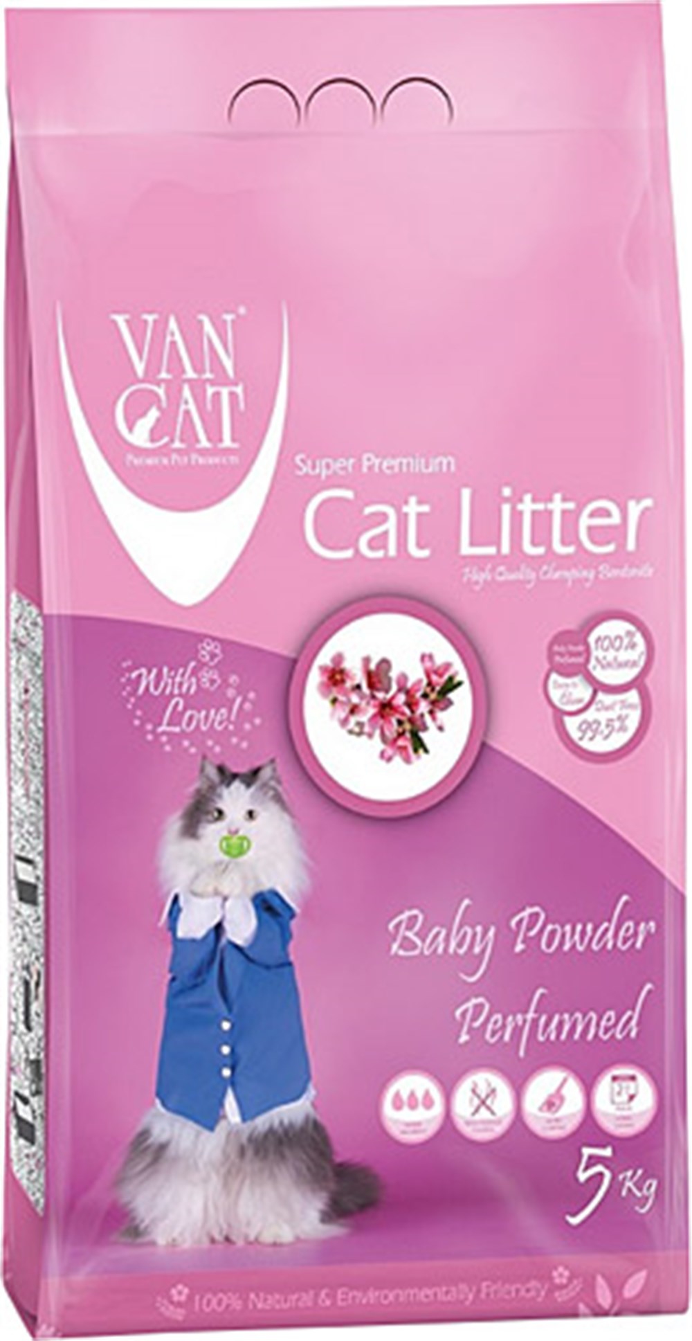 Vancat Baby Powder 5 kg Kedi Kumu