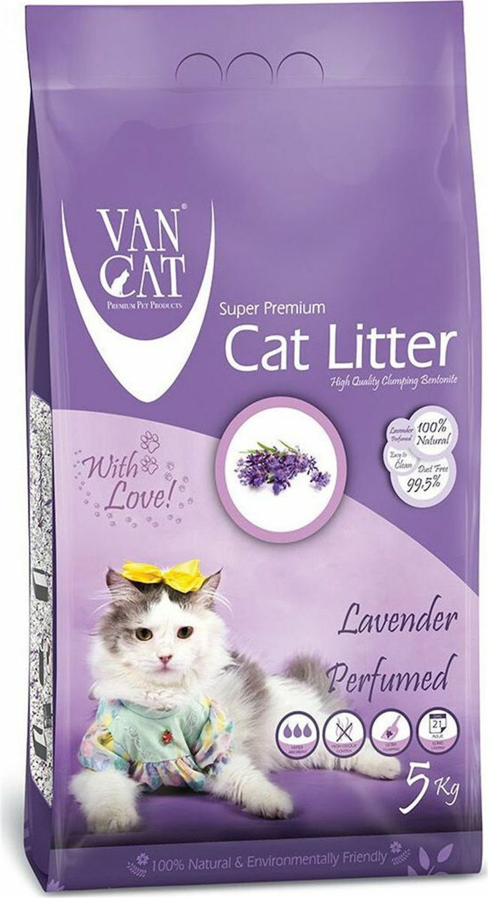 Vancat Lavander 5 kg Kedi Kumu
