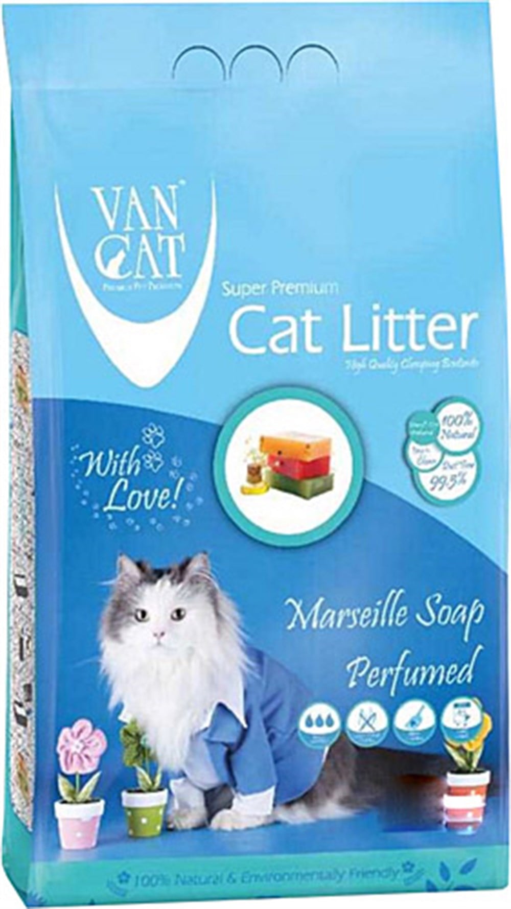 Vancat Marsilya Soap 5 kg Kedi Kumu