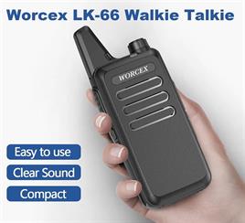 Worcex LK-66 Açık Alan 15Km Mesafeli Pmr Telsiz (Tekli Paket)