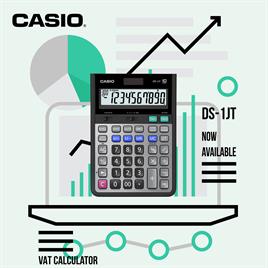  Casio DS-1JT 10 Haneli Masaüstü Hesap Makinesi 