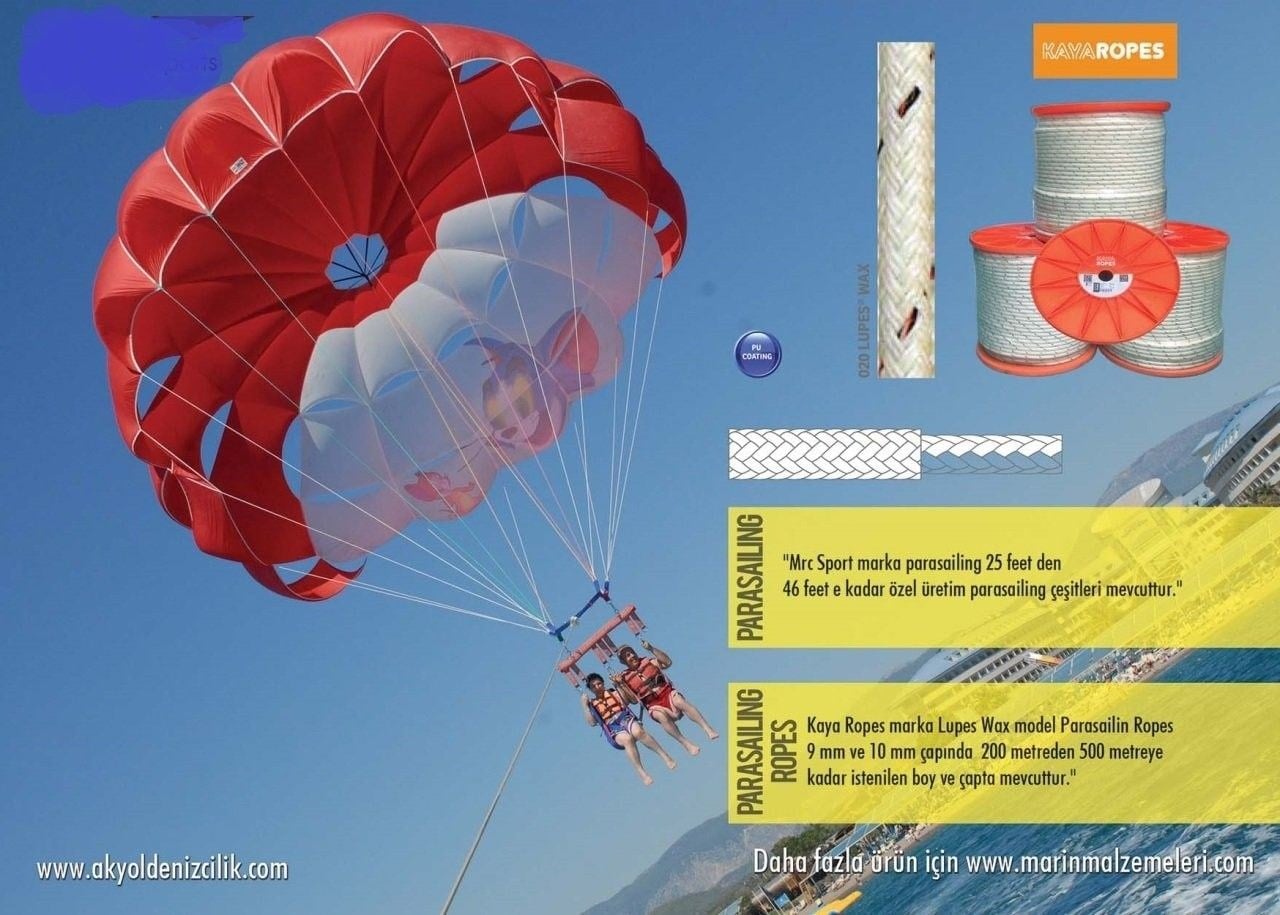 KAYA PARASAILING ROPES 300mtX12mm