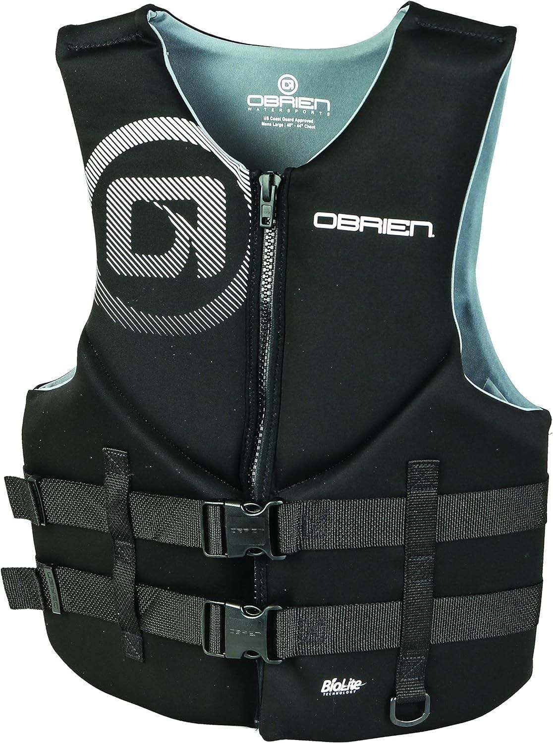 OBRIEN VEST MENS TRADITIONAL BLACK/GRAY