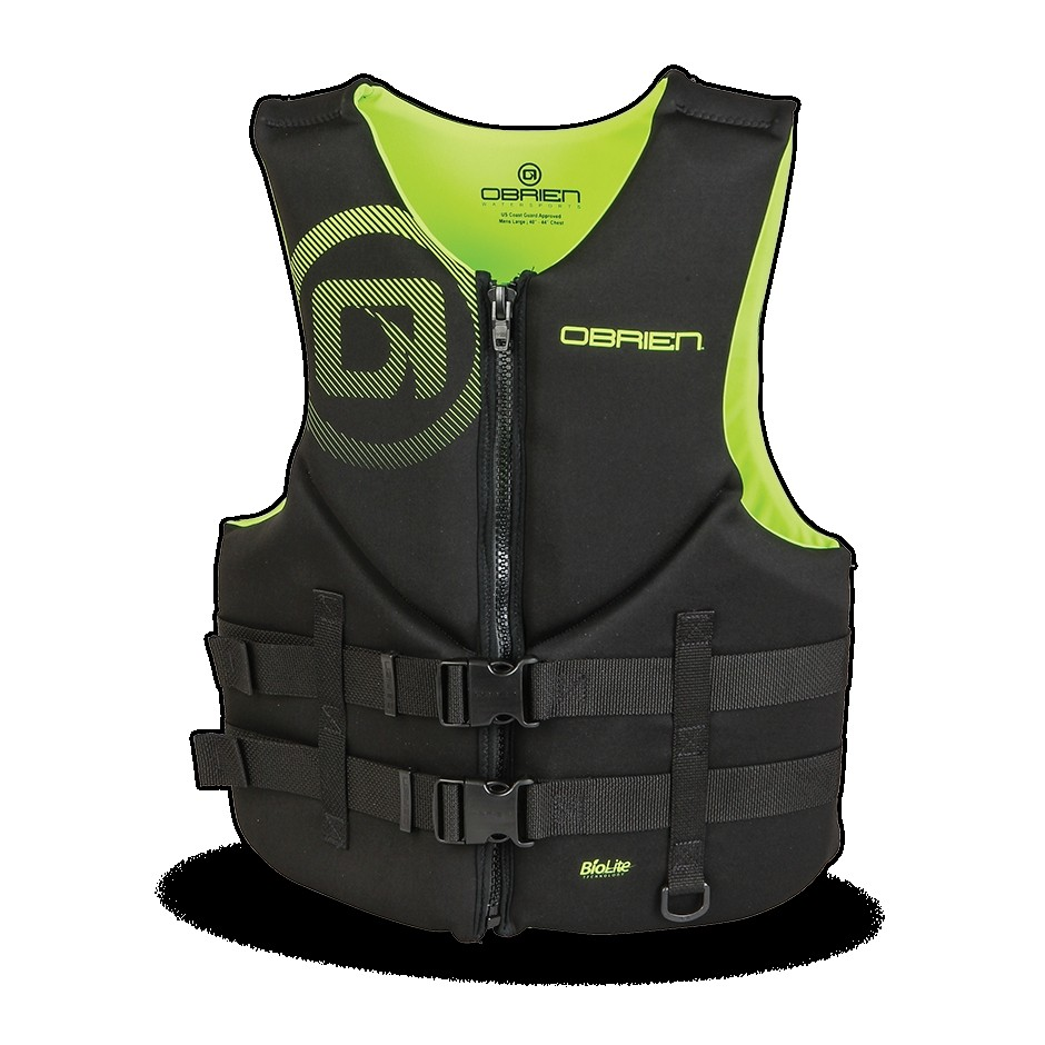 OBRIEN VEST MENS TRADITIONAL BLACK/YELLOW