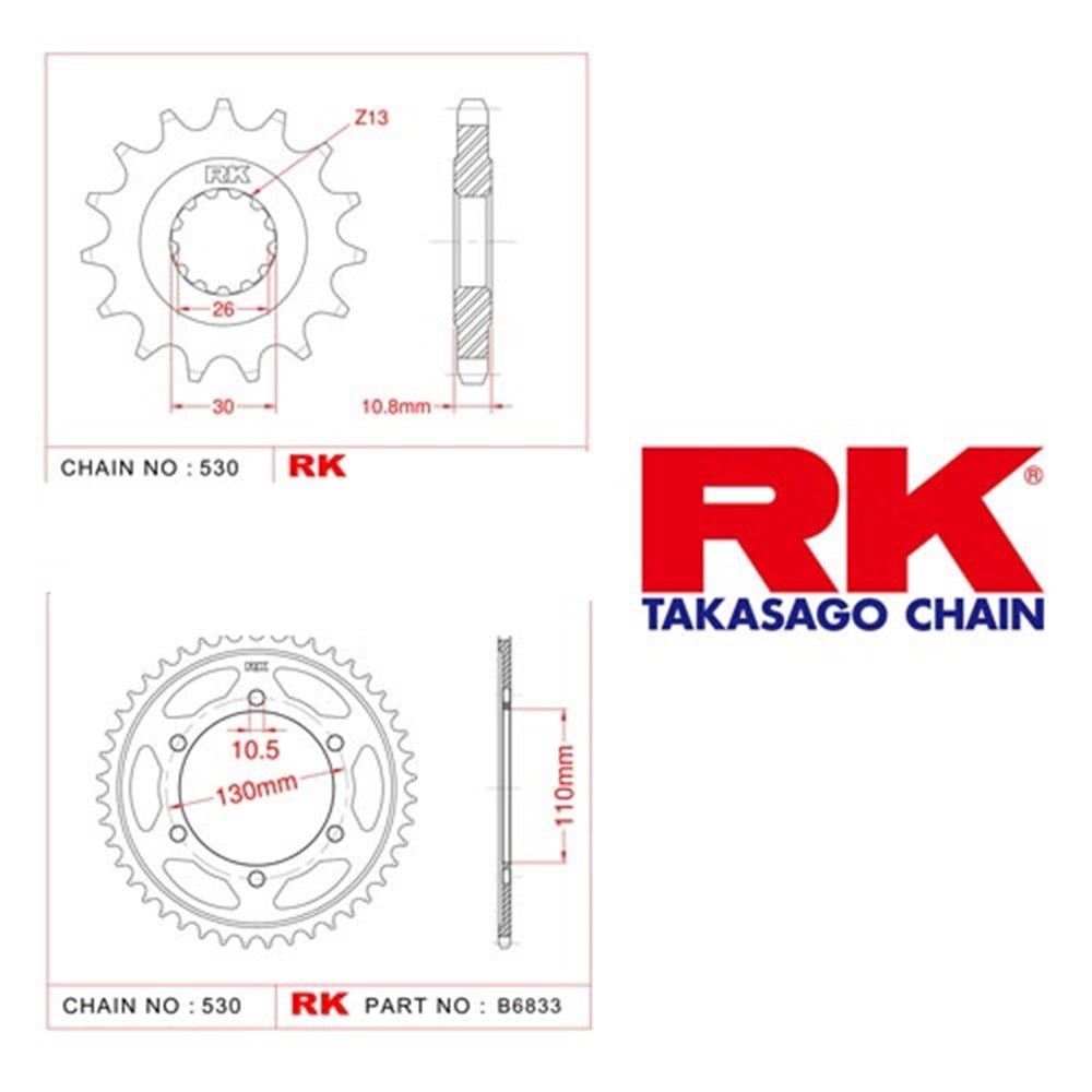 YAMAHA MT-01 RK DİŞLİ SETİ