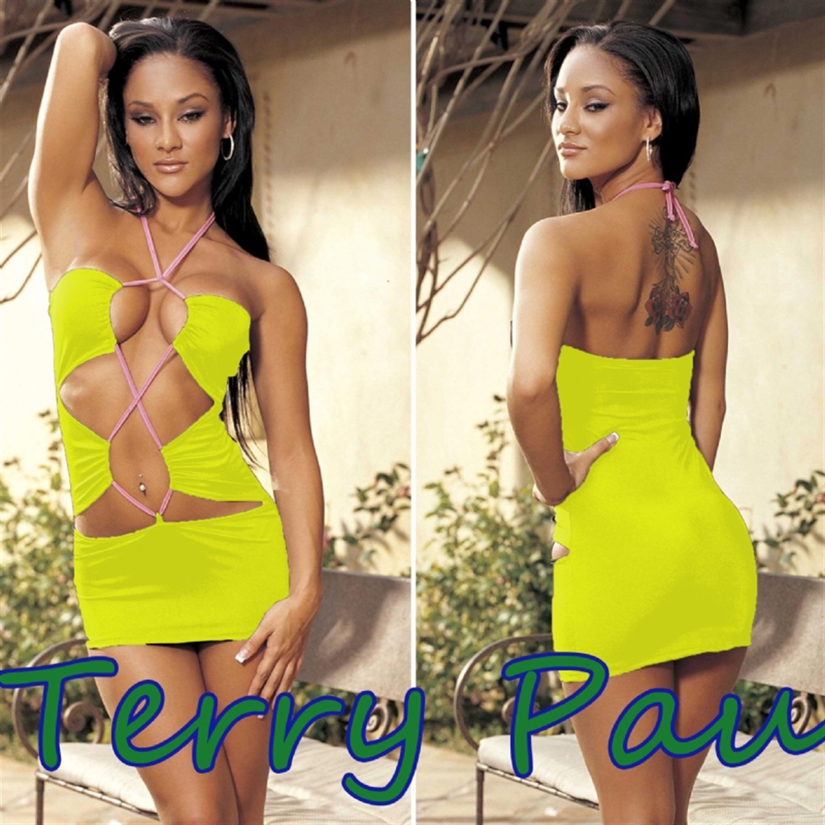 Terry Pau TP100753 Kırmızı Dekolteli Elbise
