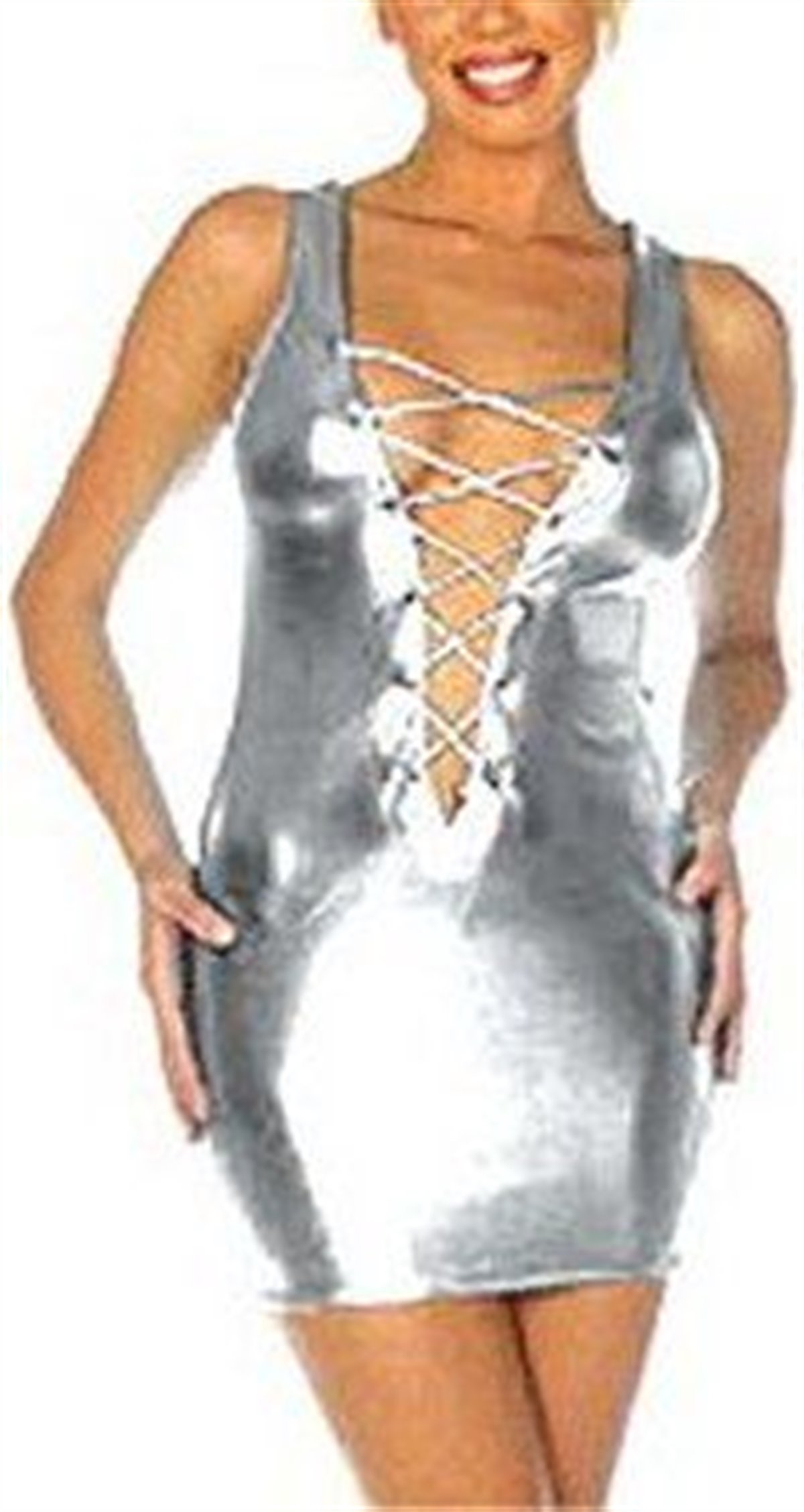 Terry Pau TP060776 Dekolte Parlak Elbise