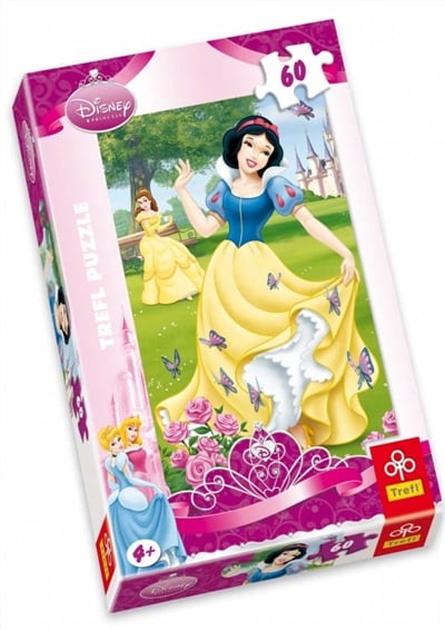 60 Parça Puzzle Pamuk Prenses ve Kelebekler