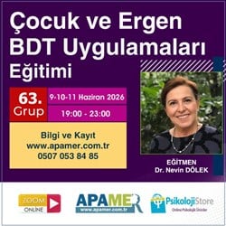 Çocuk Ergen BDT Uygulamaları Eğitimi