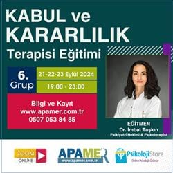 Kabul ve Kararlılık Terapisi Eğitimi