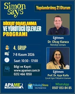 Simon Says Dikkat Odaklanma ve Yürütücü İşlevler Programı