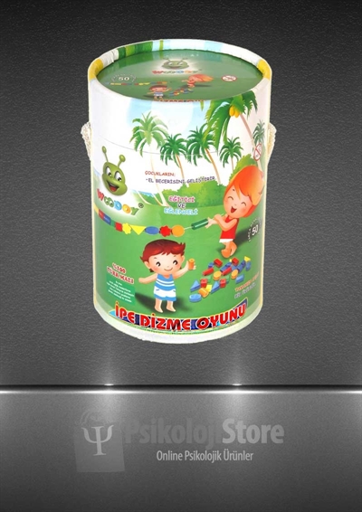 50 Parça Ahşap İpe Dizme Oyunu