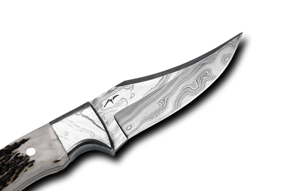 Bora 605 DMS-B Damascus Çelik Boynuz Saplı Bıçak ve Bora Knives Ürünler