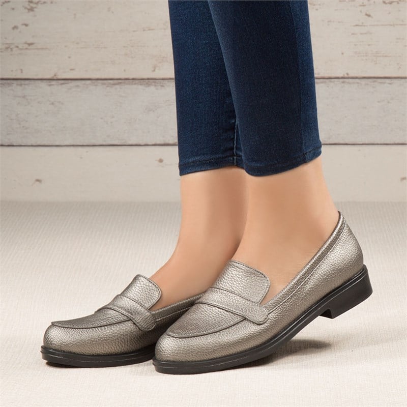 Bases Platin Düz Babet