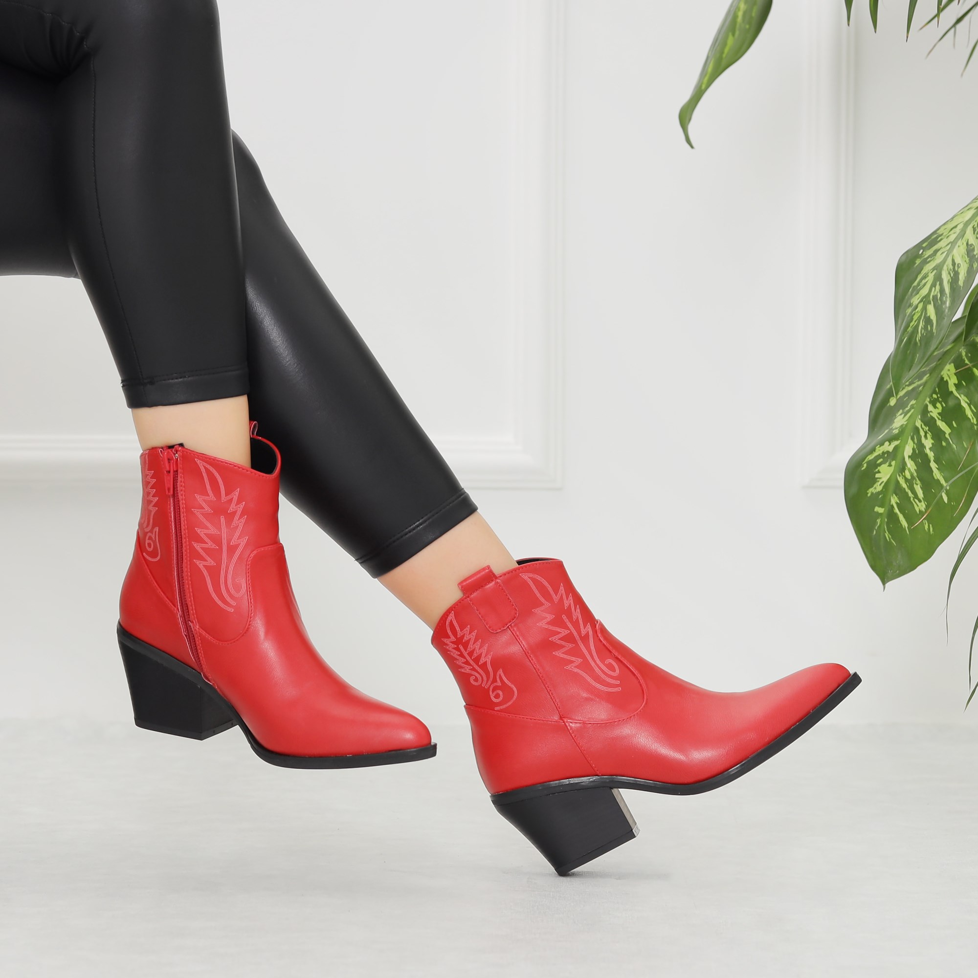 Diyonra S.Deri Kırmızı 