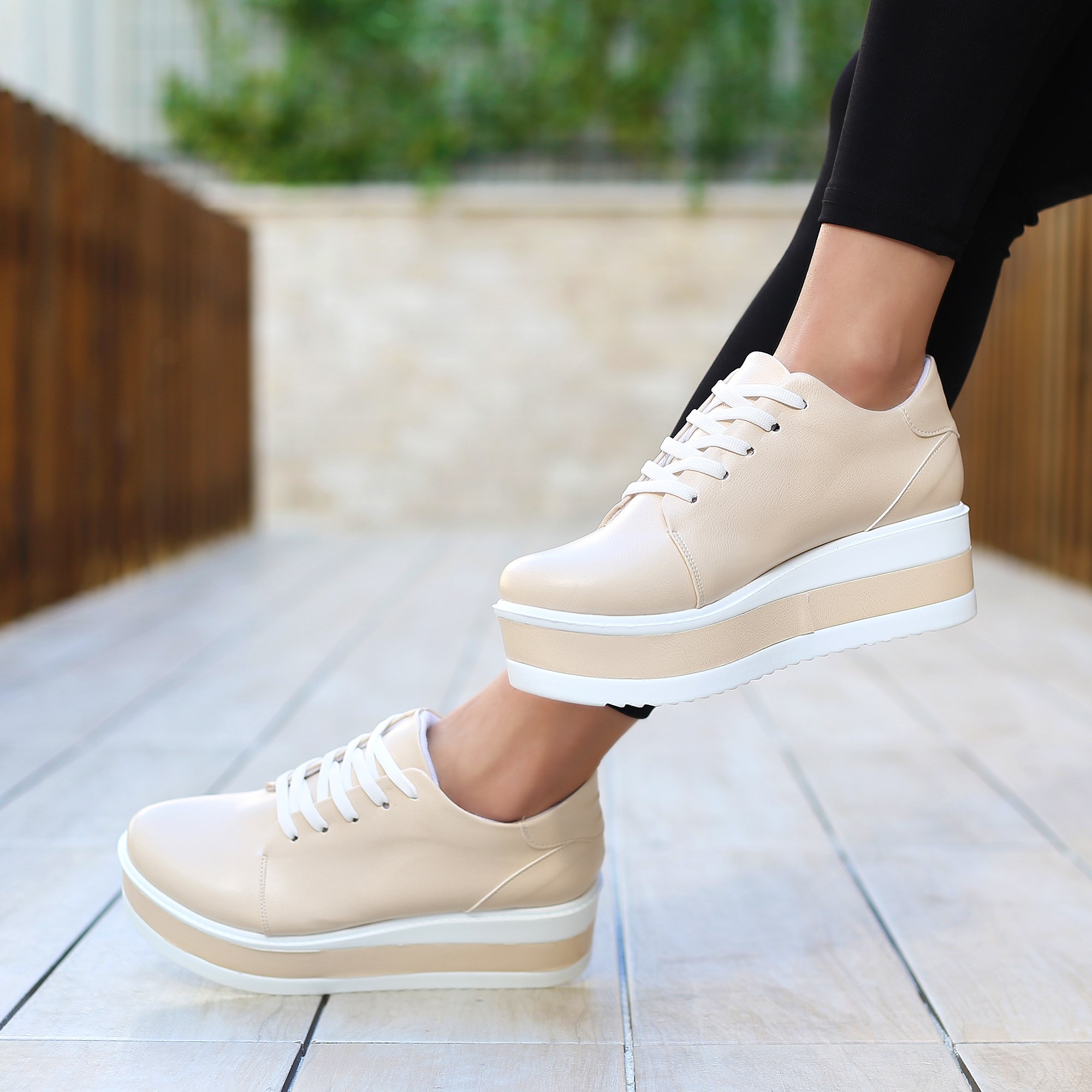 Gavir Bej Yüksek Tabanlı Spor Ayakkabı