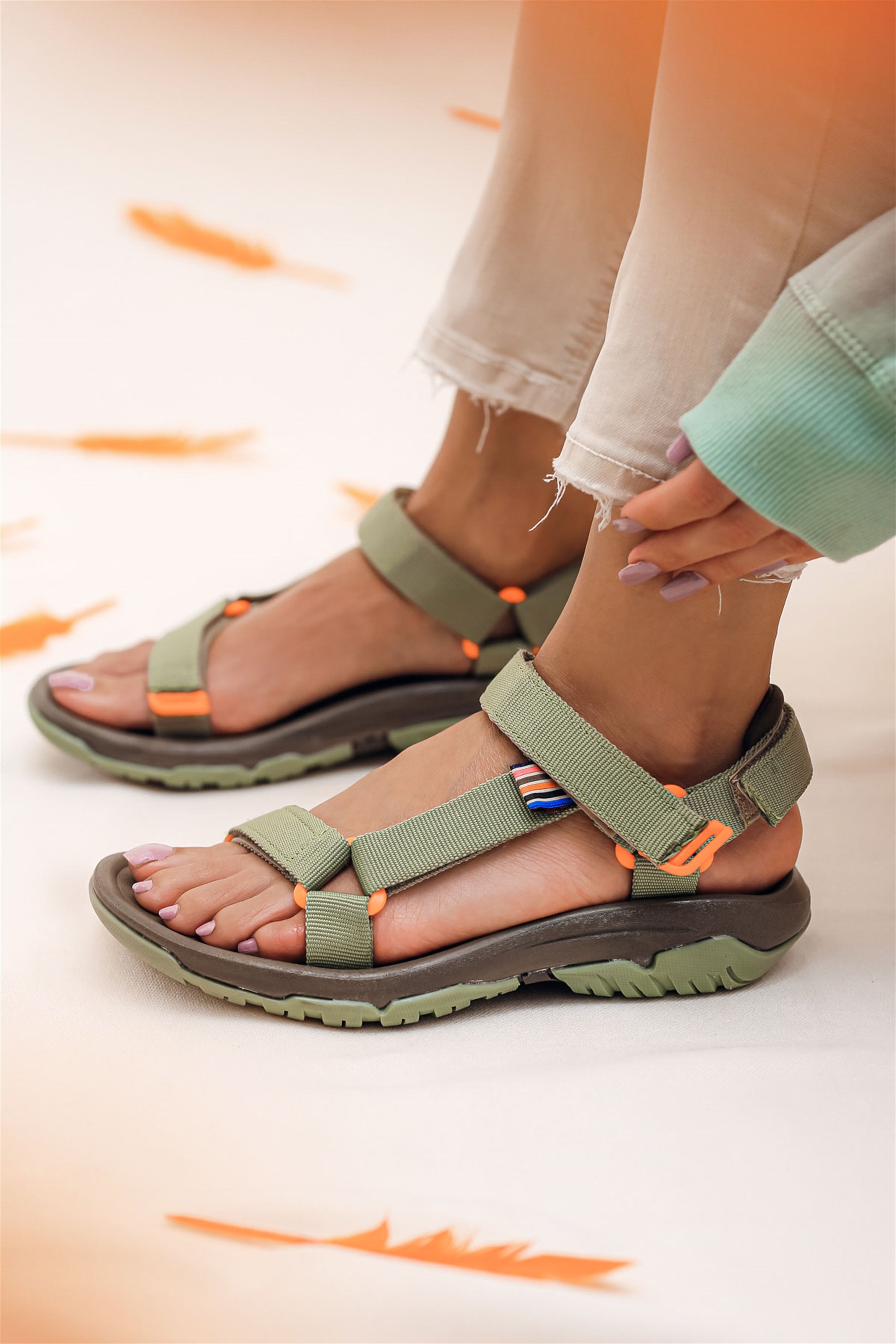 Tosi Yeşil Kadın Spor Sandalet