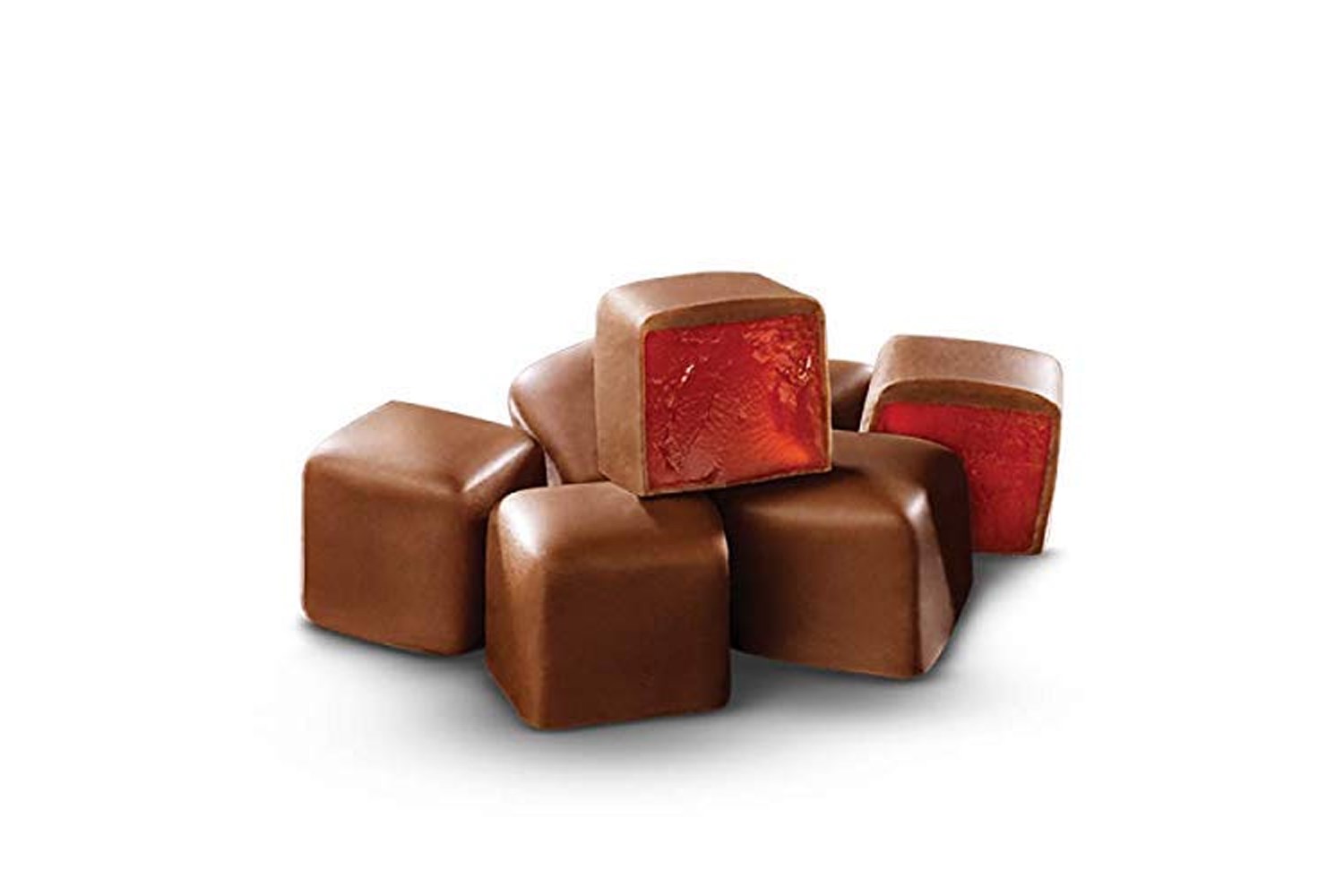 Rose, Mint, Orange and Strawberry Flavored Turkish Delight Lokum Covered  with Chocolate in Gift Box Tin,