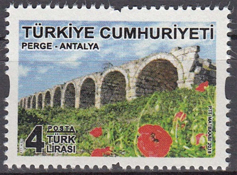 1278-Antalya Konulu Sürekli Posta Pulu
