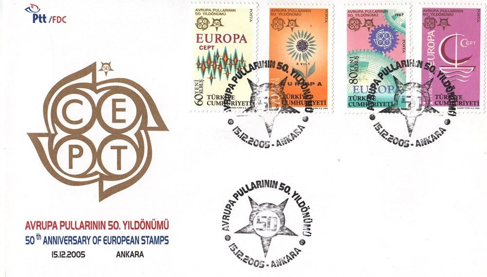 940 Avrupa Pullarının 50.Yıldönümü