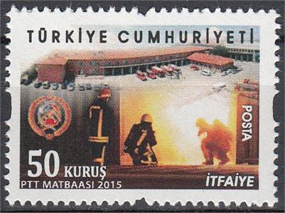 1187 İtfaiye Konulu Sürekli Posta Pulları