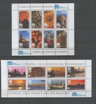 1036 İstanbul 2010 Avrupa Kültür  Başkenti - Hatıra Blokları