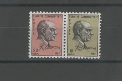 0298 Atatürk Portre - İmzalı Sürekli Seri