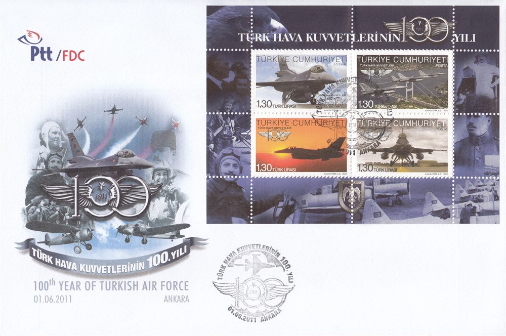 1069 Türk Hava Kuvvetleri'nin 100.Yılı-Hatıra Bloku
