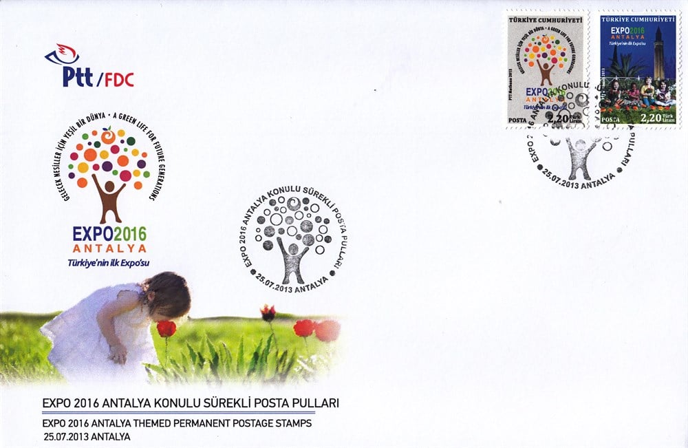 1124 EXPO antalya Konulu Sürekli Posta Serisi