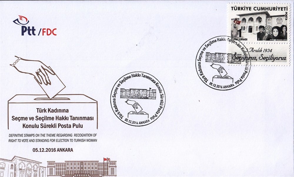 1232 Türk Kadınına Seçme ve Seçilme Hakkı